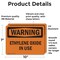Signmission Ethylene Oxide In Use OSHA Warning Sign, Vinyl Decal, 10in W x 7in L, 2PK OS-2PACK-WS-D-710-L-12601 - alternate 4